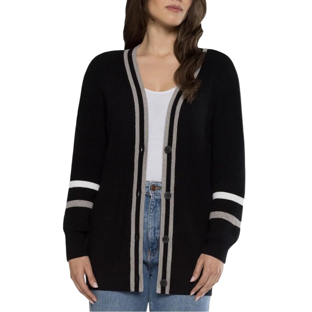 NWT Matty M Cardigan Sweater Black Size Medium